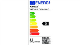 Plafoniera Led Varso Hi 36W-Nw-O-Se Ip54 3600Lm 4000K Z Czujnikiem Ruchu 26985