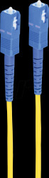 BS07-106022 FO patch cable, simplex, SC / SC, UPC, 9/125µ, OS2, yellow, 1m