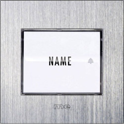 m-e modern-electronics KTB-2 S Doorbell Button Light-Sensor 12V Silver