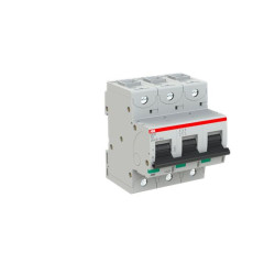 Wyłącznik nadprądowy MCB, Typ D, 3-biegunowy, 25A, 240V, ABB, S800S