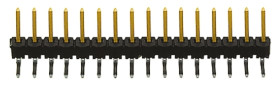Złącze szpilkowe 16-pinowe TSW raster: 2.54 mm Kąt prosty 1-rzędowe Samtec Otwór przelotowy 450 V Bez osłony