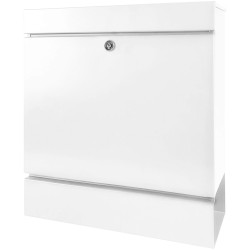 Burg W&#xE4;chter 42040 SEATTLE Letterbox Steel White Weatherproof DIN C4