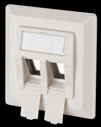 1309151002KE Keystone wall outlet 2 port unequipped