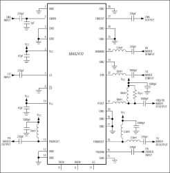 Low-Cost RF Up/Downconverter with LNA and PA Driver