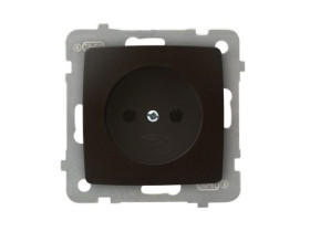 KARO Gniazdo pojedyncze bez uziemienia czekoladowy metalik GP-1S/m/40 OSPEL