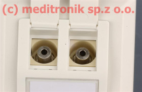 Gniazdo multimedialne podtynkowe 2xJACK typu keystone