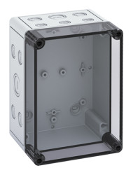 Obudowa Poliwęglan szerokość zew. 180 mm długość zew. 130 mm wys. zew. 111 mm Günther Spelsberg IP66 Szary