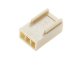 Wtyk żeński HU-03 2,54mm na kabel, 3 piny, obudowa bez styków; zam.NS25