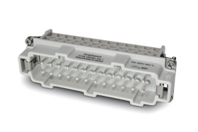 Wkładka złącza dużej mocy 24 + PE-pinowe Amphenol Industrial 16A Męski