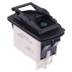 KR36CAKXEG APEM On-On Green LED 12V Automotive Rocker Switch SPDT IP68