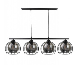 Lampa wisząca nowoczesna 4xE27 STIGMA BLACK LONG