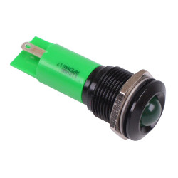 Q16P1BXXHG110E Hyper Bright Green Prominent 16mm 110VAC LED Panel Indicator IP67 APEM