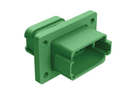 Złącze samochodowe 12-pinowe Amphenol Industrial 2-rzędowe Męski 13A AT Montaż na panelu Złącze samochodowe