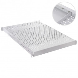 Półka regulowana do szafy RACK 19" 1U 500-900mm serwerowa szara BKT