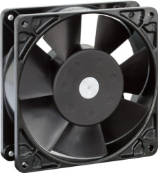 AC axial fan, 115 V, 127 x 127 x 38 mm, 206 m³/h, 47 dB, ball bearing, ebm-papst 5908