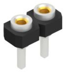 Socket header, 2 pole, pitch 2.54 mm, straight, 10043026