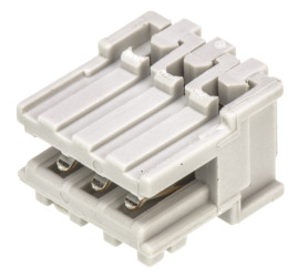 Złacze krawędziowe PCB 3-pinowe, raster 2.5mm , 1-rzędowe, TE Connectivity, seria AMP DUOPLUG