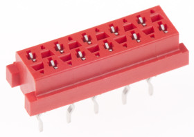 Gniazdo PCB 10 -pinowe 2 -rzędowe raster: 2.54mm Żeńskie na płytkę Proste Przewlekany