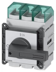 Rozłącznik główny 3P 250A 132kW AC23A 400V montaż tablicowy pokrętło czarne piórkowe 4 otwory 3LD2405-0TK11