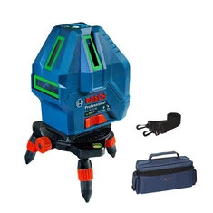 GLL50-15XG Profesjonalny Poziomica Laserowa 5 Linii Zielona Wiązka 3D Samopoziomujący Narzędzie Pomiarowe Poziome i Pionowe