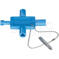 Kluczyk bezpieczeństwa uniwersalny dwupiórkowy do szaf / rozdzielnic HENSEL US1