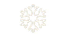 Neon Led Christmas Płatek Śniegu Biały Flne20 Forever Light