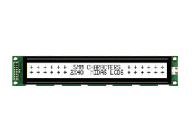 Wyświetlacz monochromatyczny LCD, , Alfanumeryczny, Midas