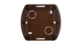 Trend Puszka Montażowa Pozioma Pojedyncza Brązowy Metalik 9Pth-1