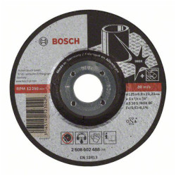 Bosch 2608602488 Expert Inox Grinding Disc 125mm 22.23mm Bore Metal Use