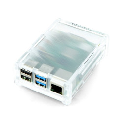 Obudowa do Raspberry Pi 4B - przezroczysta matowa