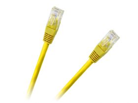 Patchcord kabel UTP 8c wtyk-wtyk 3,0m CCA żółty cat.6e