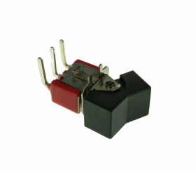 Przełącznik kołyskowy kątowy ON-ON czarny (2A/250V)