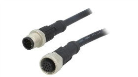 M12a12ml12aflsd001 Kabel Do Czujników/Automatyki 12Pin M12-M12 1M Wtyk Wtyk