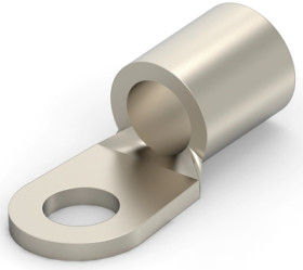 Uninsulated ring cable lug, 16.8-26.7 mm², AWG 4, 6.73 mm, M6, metal, 323173