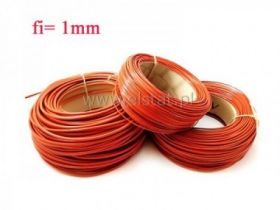 Koszulka silikonowa 1,0mm brązowa 2,5kV ( 1m )