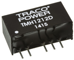 Przetwornica DC-DC, 2W, Uwe 10,8 → 13,2 V DC, Uwy ±12V dc, Iwy ±80mA, TRACOPOWER