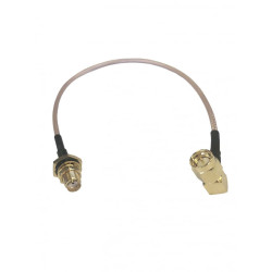 Kabel koncentryczny złącze A SMA złacze B SMA długość 200mm typ kabla RG316 Z zakończeniem