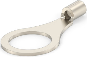 Uninsulated ring cable lug, 0.3-1.42 mm², AWG 22 to 16, 9.91 mm, 34115-1
