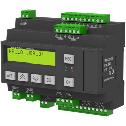 AkYtec 37C057 PR200 PLC Controller 230V AC 2-Line LCD Modbus DIN Rail