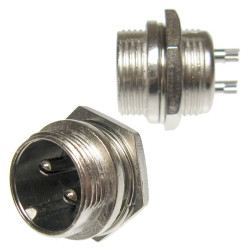 Gniazdo męskie NC812(2-M) 2-pin 6A 125V