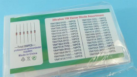 ZESTAW DIÓD ZENERA 1,3W 3,3-47V 280szt