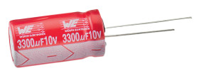 Kondensator 100μF 16V dc Radialny, Otwór przelotowy Wurth Elektronik roztaw: 2mm 5 (Dia.) x 11mm