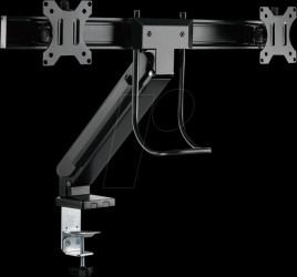 BP0102 Dual monitor mount, 17-27'', with handle, curved screens