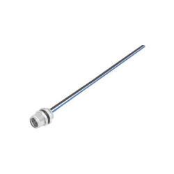 Binder 09 3418 86 03 Female Angle 3 Pin Front Fastening Solder Tag Terminal