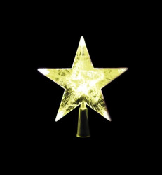 Gwiazda LED 10L czub na choinkę na baterie 10-118