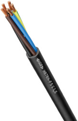 Rubber connection cable H07RN-F 5 G 2.5 mm², unshielded, black, 16001293