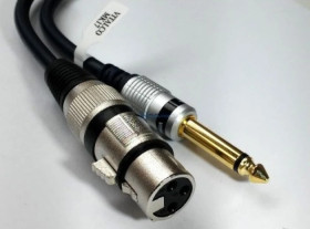 Kabel przyłącze mikrofonowe gn.XLR 3p/wt.Jack 6,3 mono MK17 /10,0m/