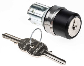 Przełącznik obrotowy kluczykowy 3-pozycyjny wycięcie: 22mm Chwilowy IP20, IP66, IP67, IP69, IP69K Siemens przycisków: 2