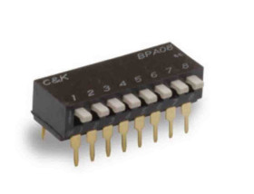 Przełącznik DIP 6-pozycyjny SPST THT 100 mA przy 5 V DC, 25 mA przy 24 V DC -20 → +85°C