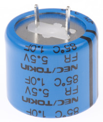 Superkondensator 1F 5.5V dc 21.5mm THT